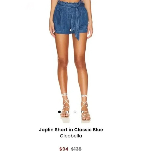 Cleobella REVOLVE Joplin Dress Shorts Chambray Denim Scandi Girl - Picture 4 of 17